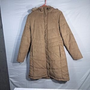 Women's L.L. Bean M.Reg. Quilted Hooded Baggy Long Winter Coat